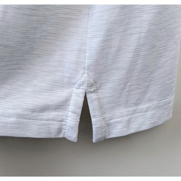 Callaway Mens Golf Polo Shirt XL White Thin Stripe Opti-Dri Wicking Ventilated - Picture 7 of 9